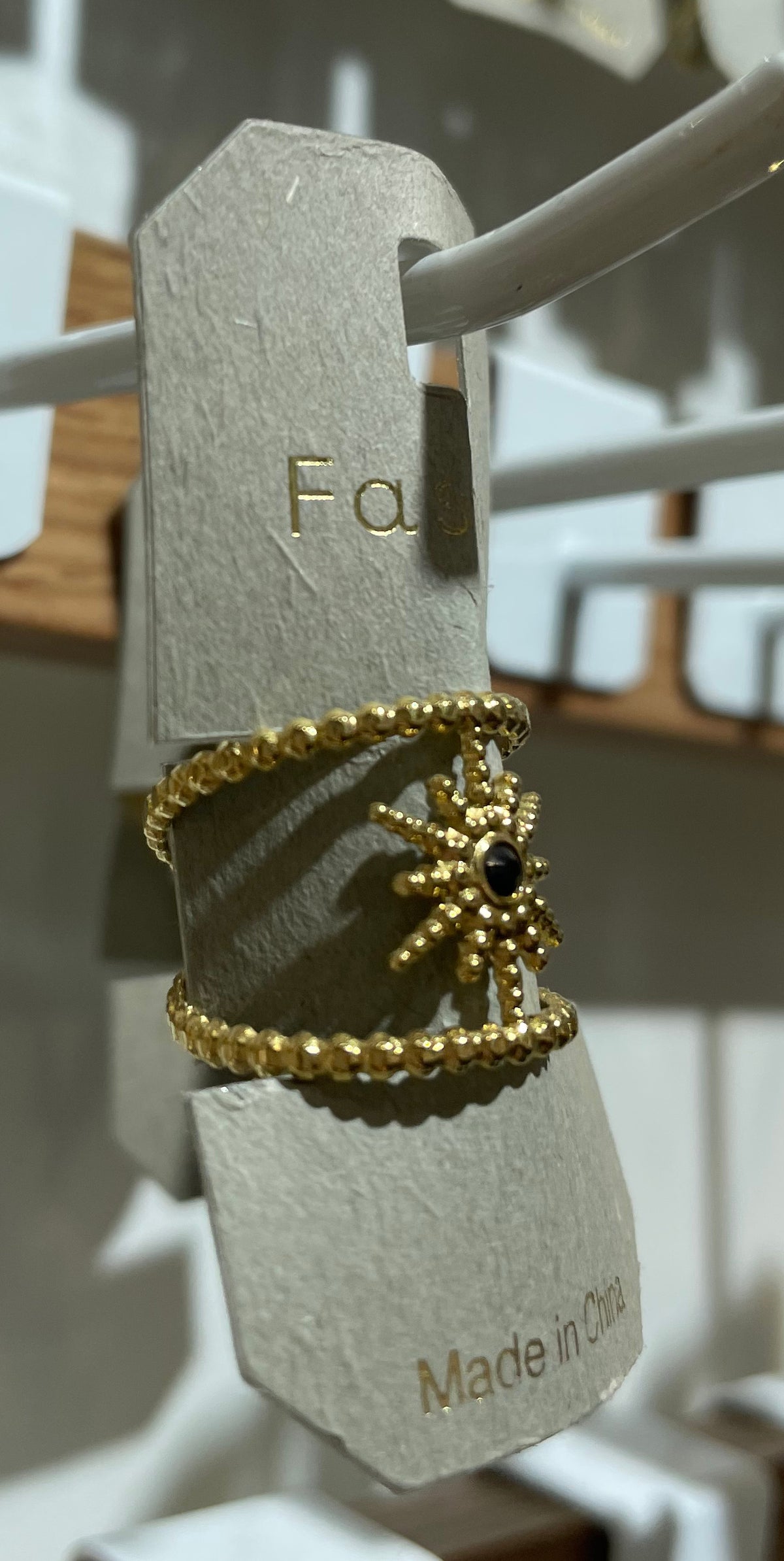 Open Starburst Band Ring - W1-0121