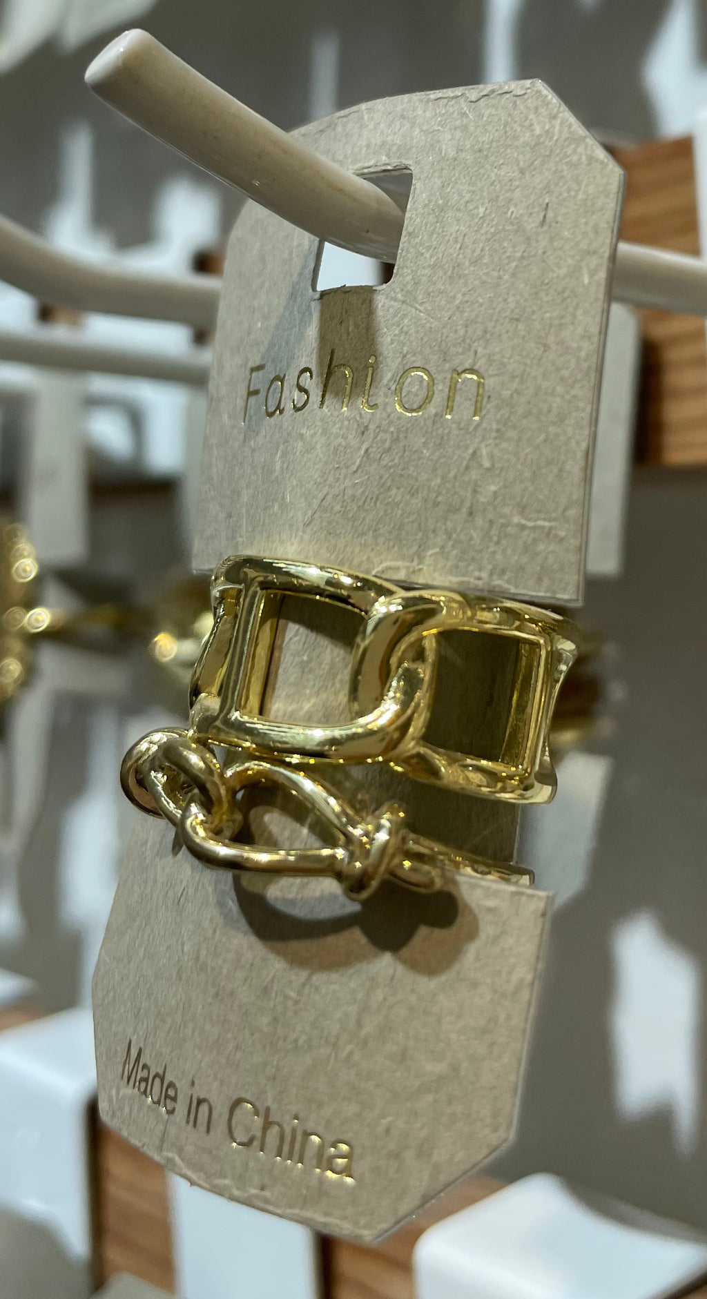 Open Rectangle Chain Ring - W1-0128