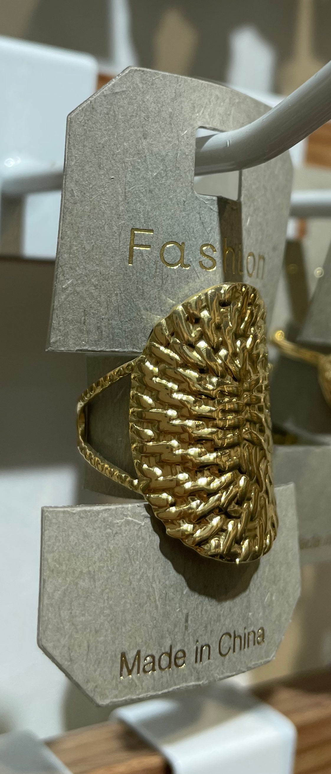 Oval Woven Statement Ring - W1-0139