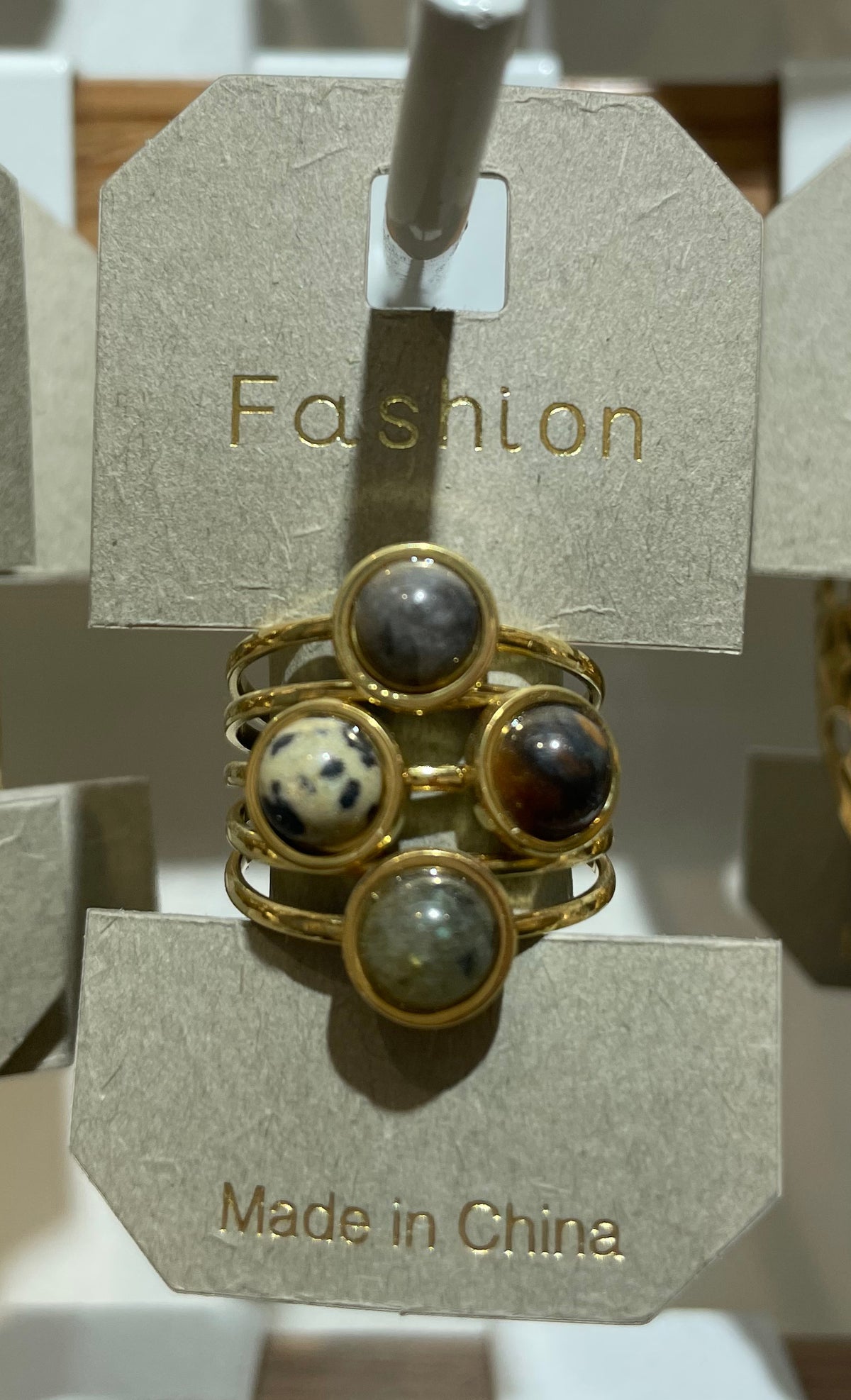 Speckled Four Stone Ring - W1-0146