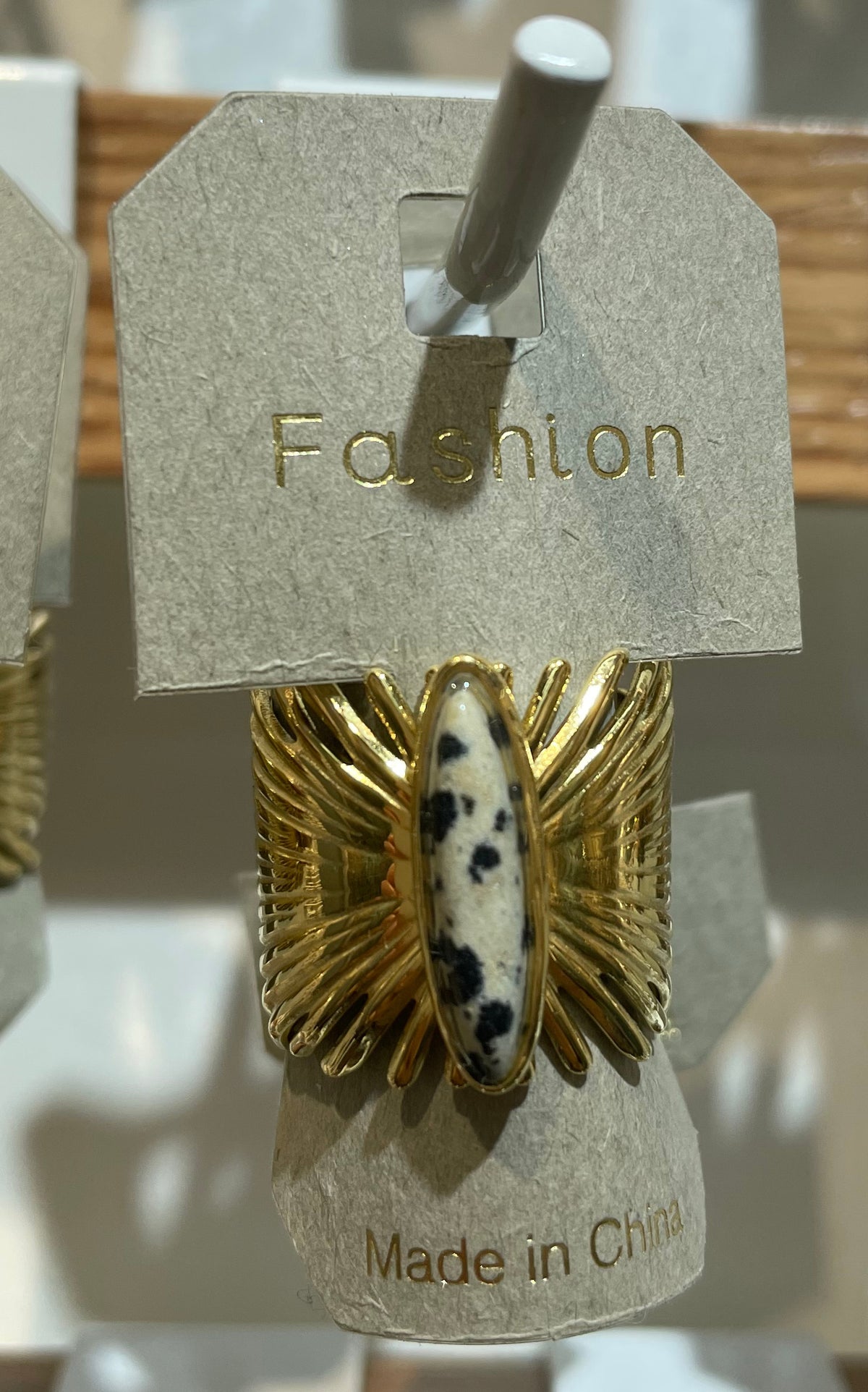 Speckled Marquise Sunburst Ring - W1-0149