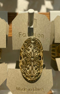 Oval Floral Lace Ring - W1-0159