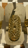 Long Lace Medallion Ring - W1-0165