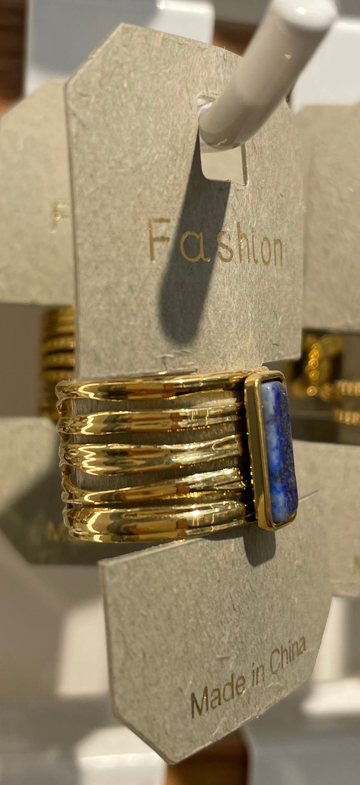 Blue Bar Multi Row Ring - W1-0176