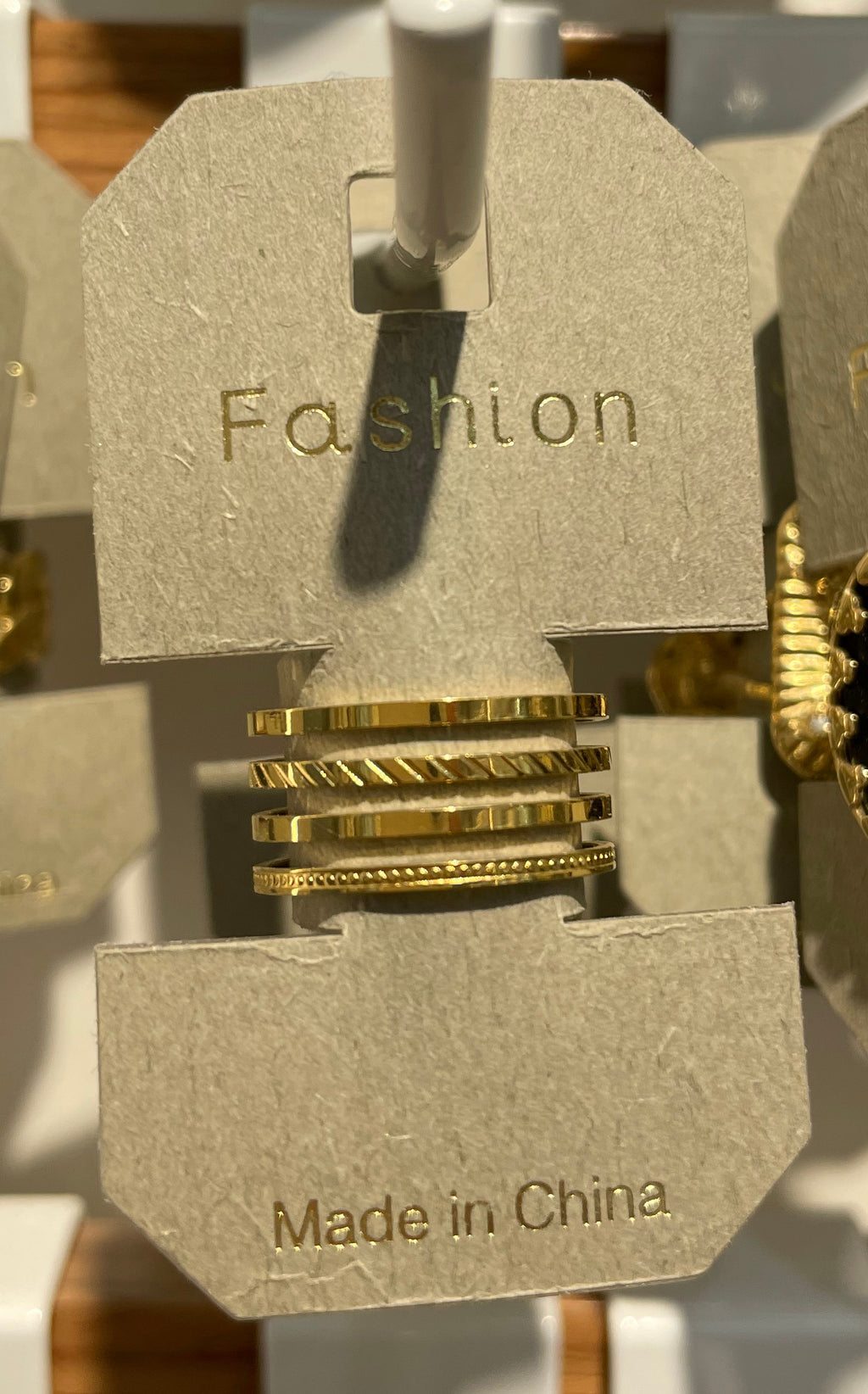 Four Row Ribbed Band Ring - W1-0180
