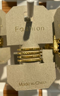 Four Row Ribbed Band Ring - W1-0180