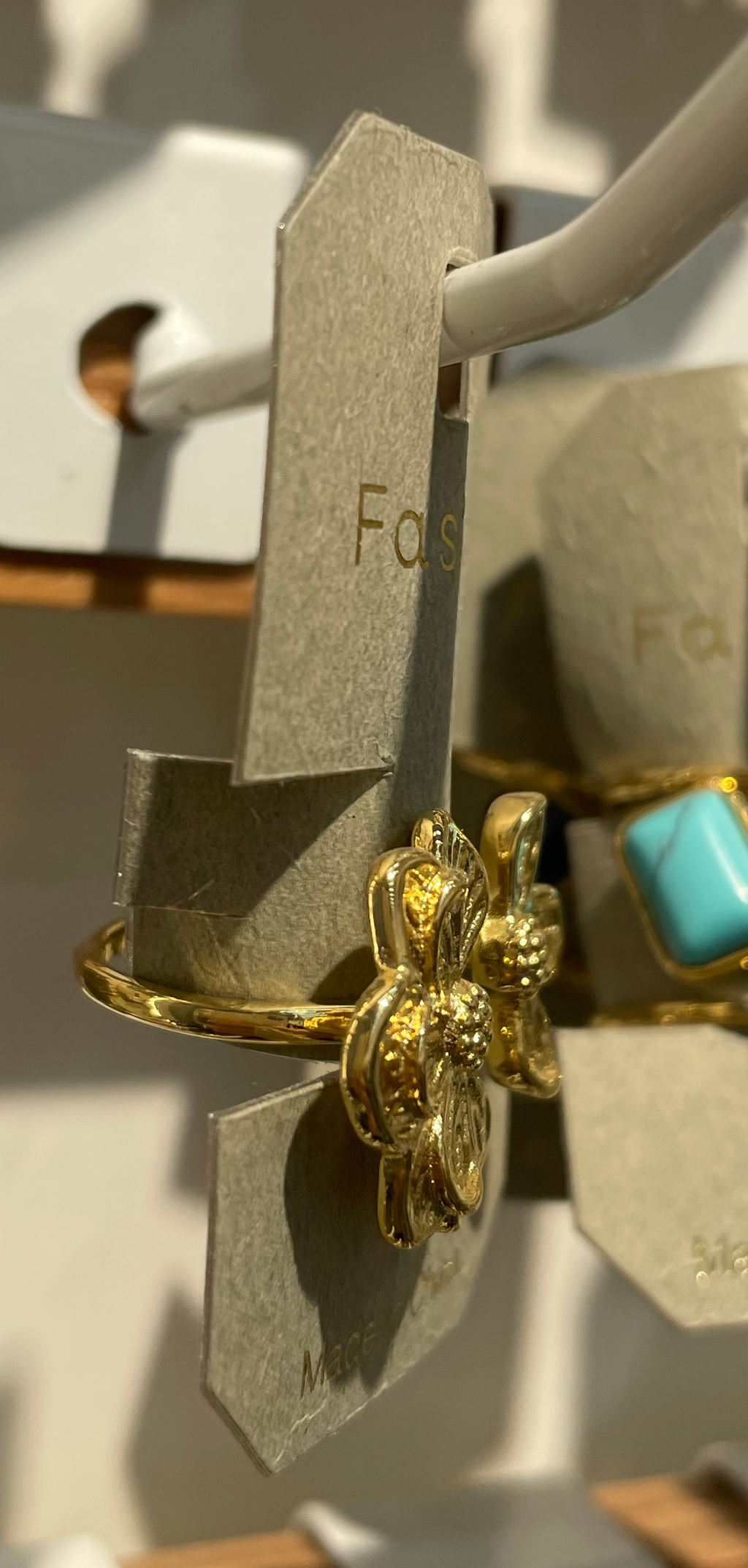 Double Flower Open Ring - W1-0184