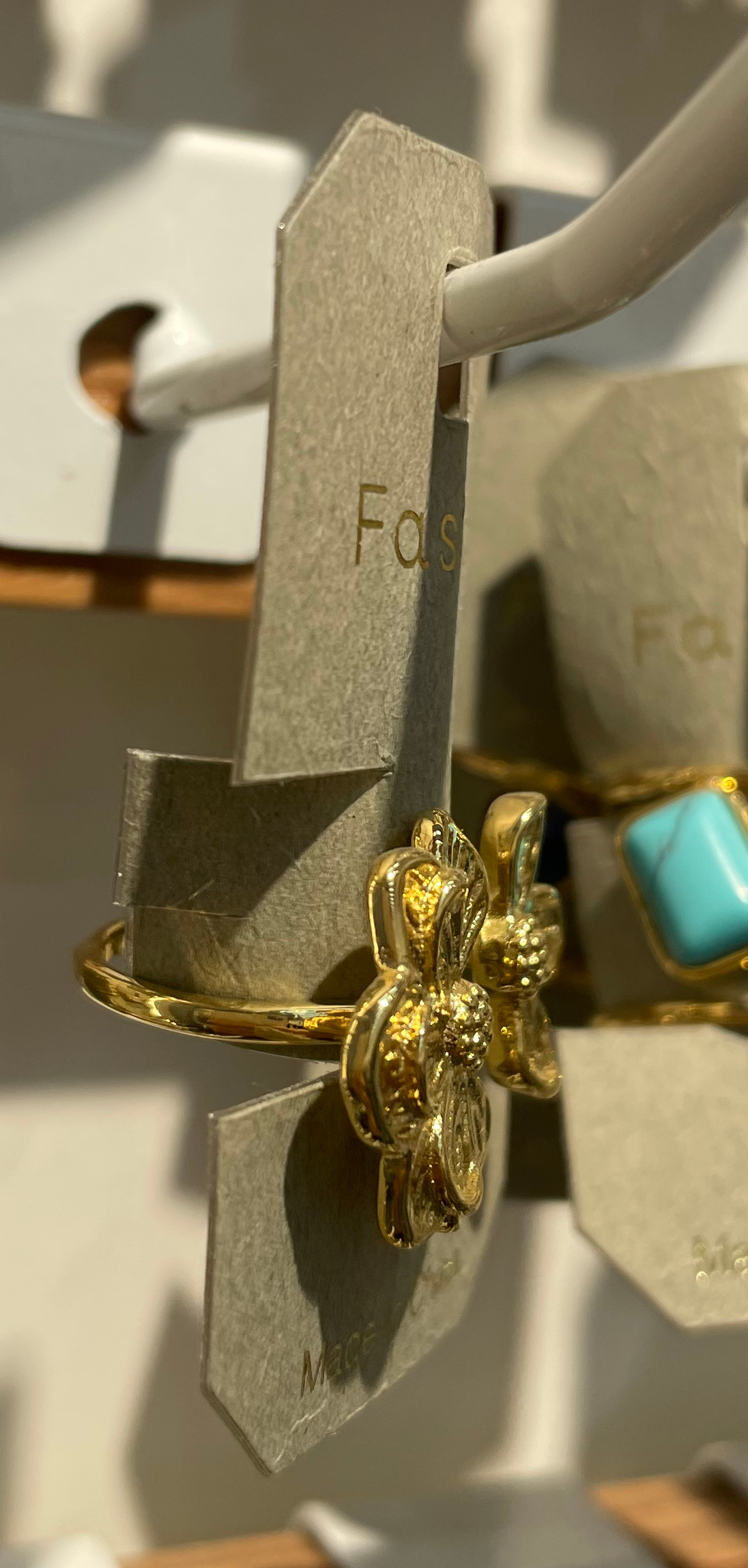 Double Flower Open Ring - W1-0184