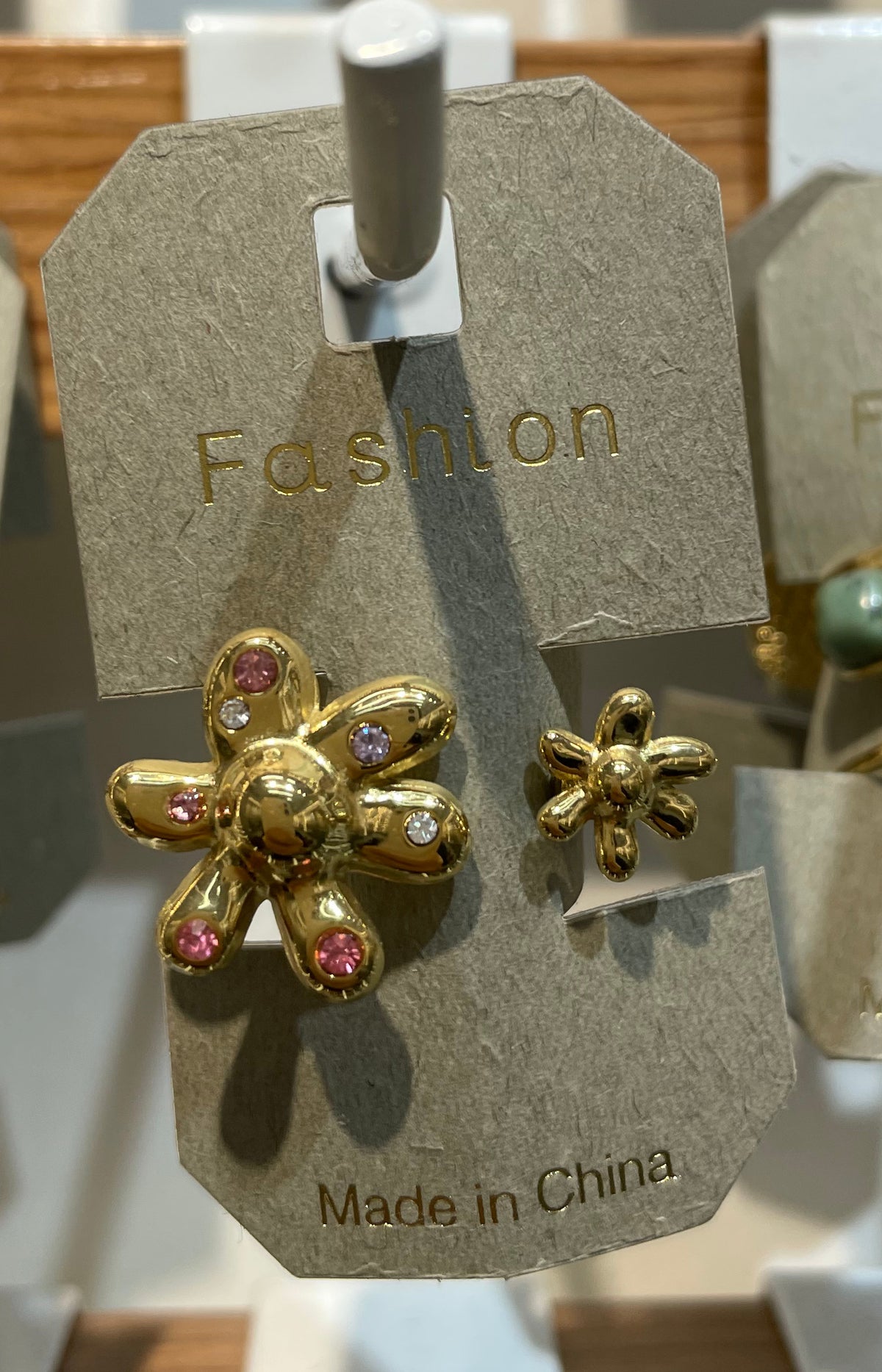 Colorful Flower Open Ring - W1-0196