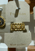 Openwork Daisy Band Ring - W1-0204