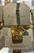 Rectangular Sunburst Signet Ring - W1-0229