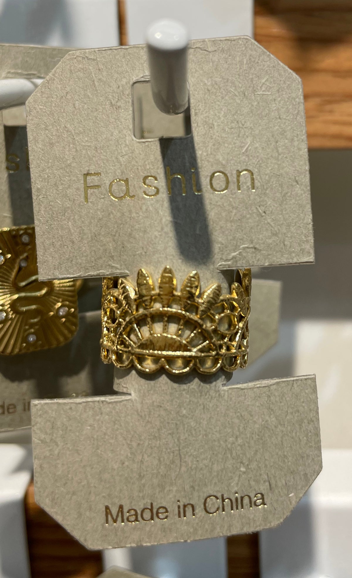 Ornate Eye Motif Band Ring - W1-0231