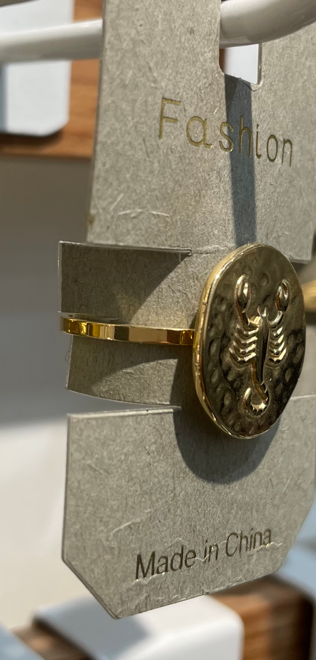 Round Scorpion Signet Ring - W1-0232
