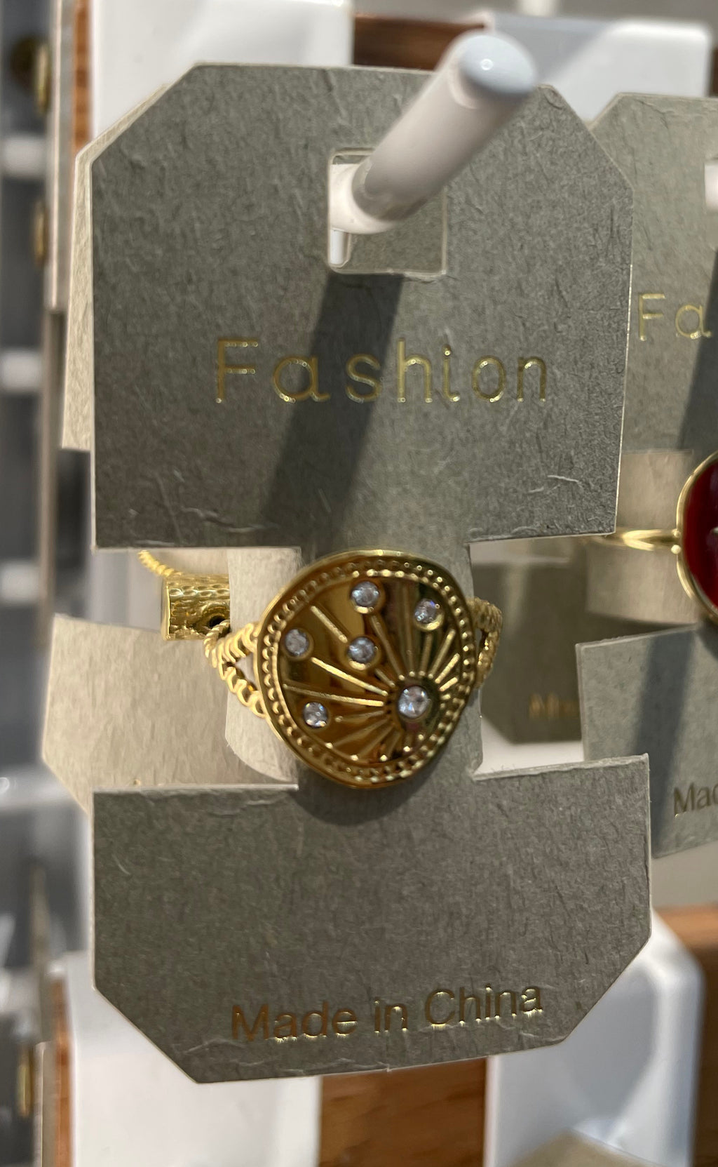 Pearl Accent Fan Ring - W1-0259