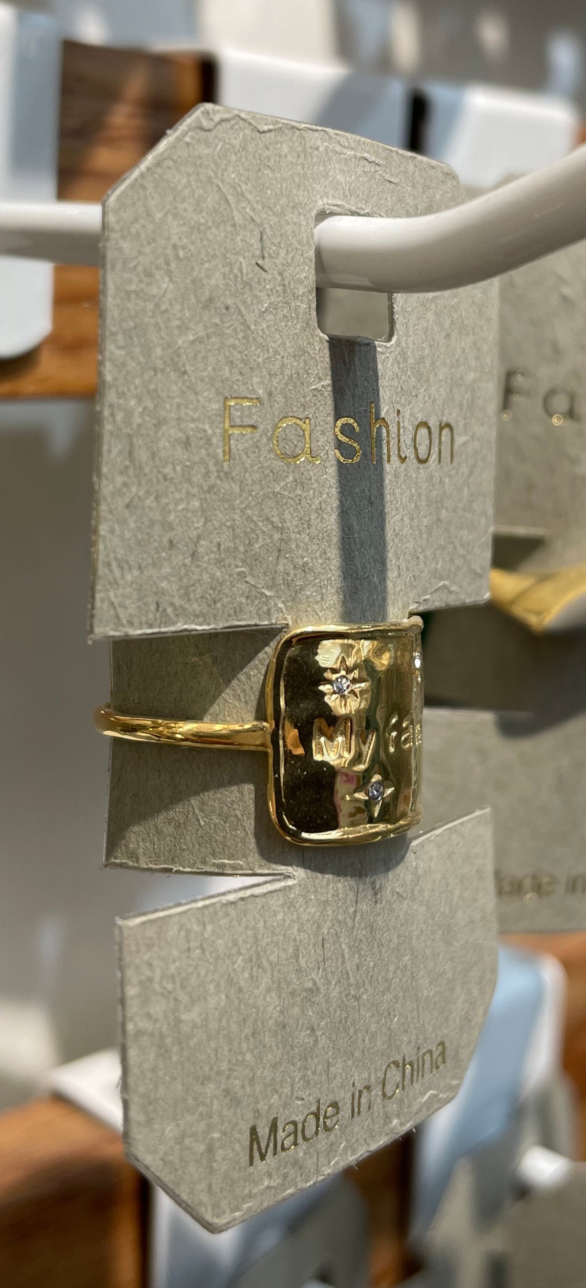 Wide Floral Texture Ring - W1-0272