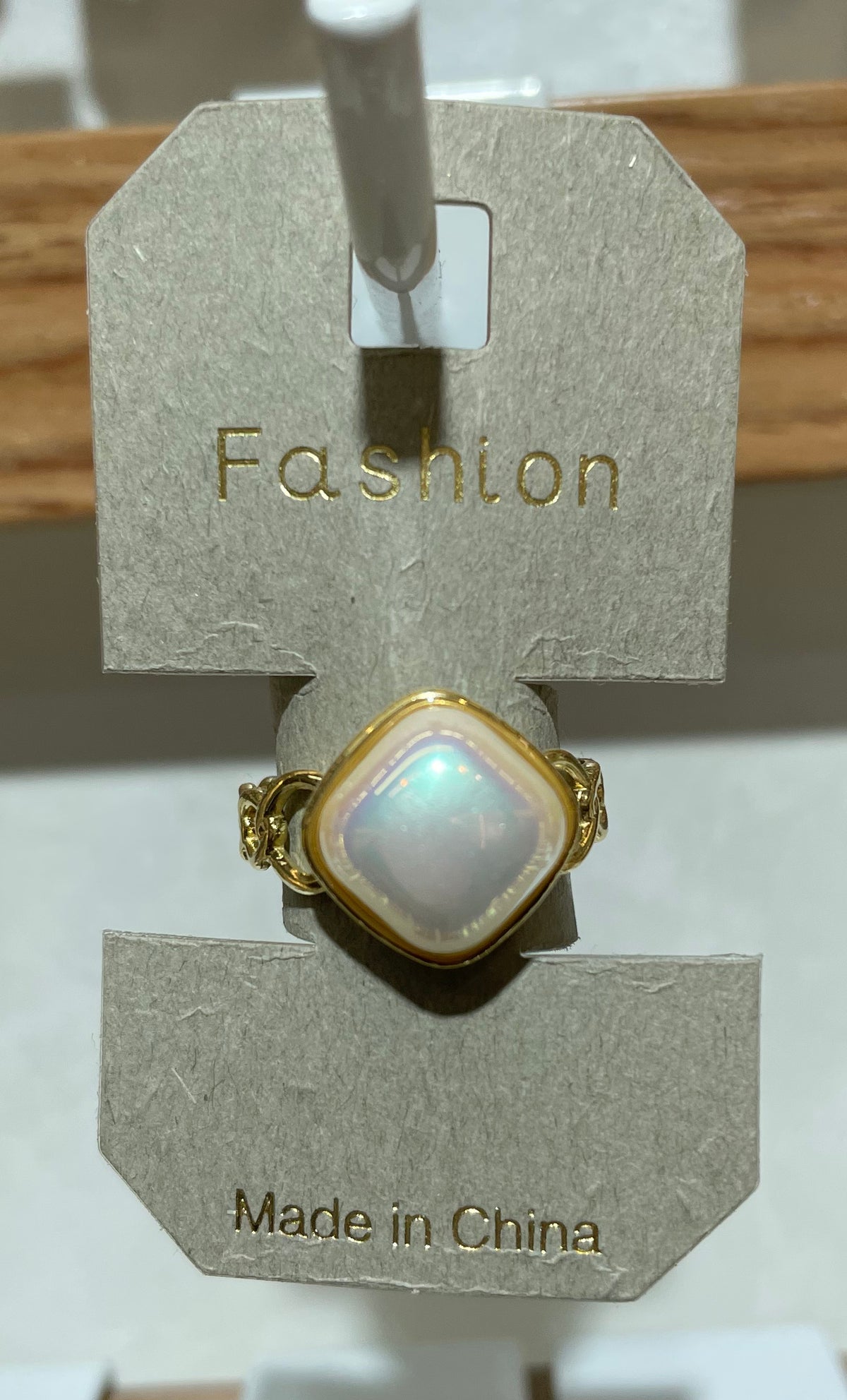 Pearl Diamond Signet Ring - W1-0293