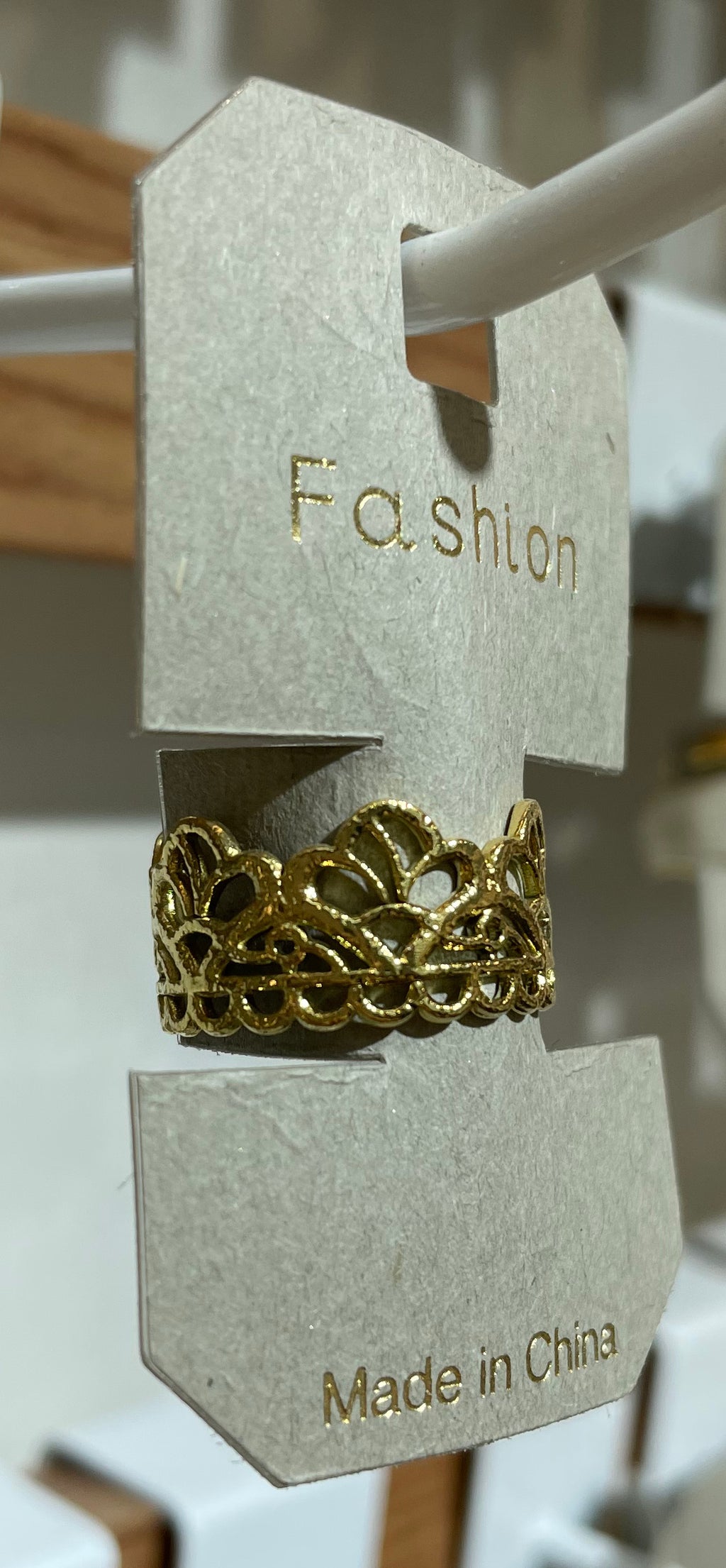 Ornate Open Loop Band Ring - W1-0302