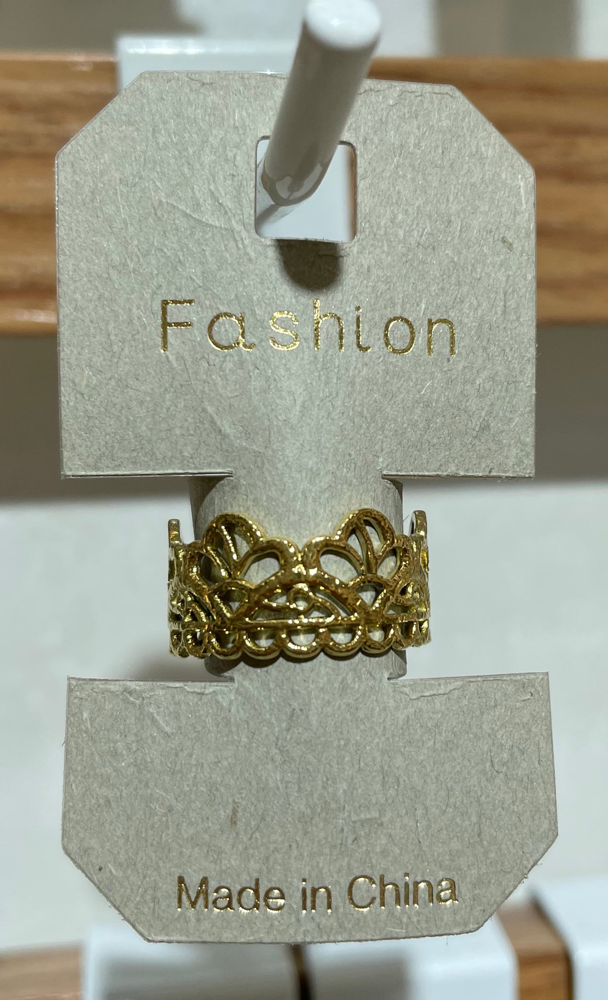 Ornate Open Loop Band Ring - W1-0302