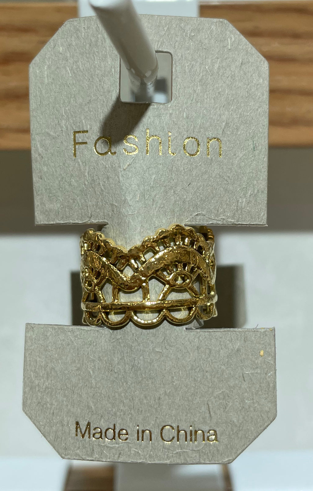 Interwoven Rope Heart Ring - W1-0303