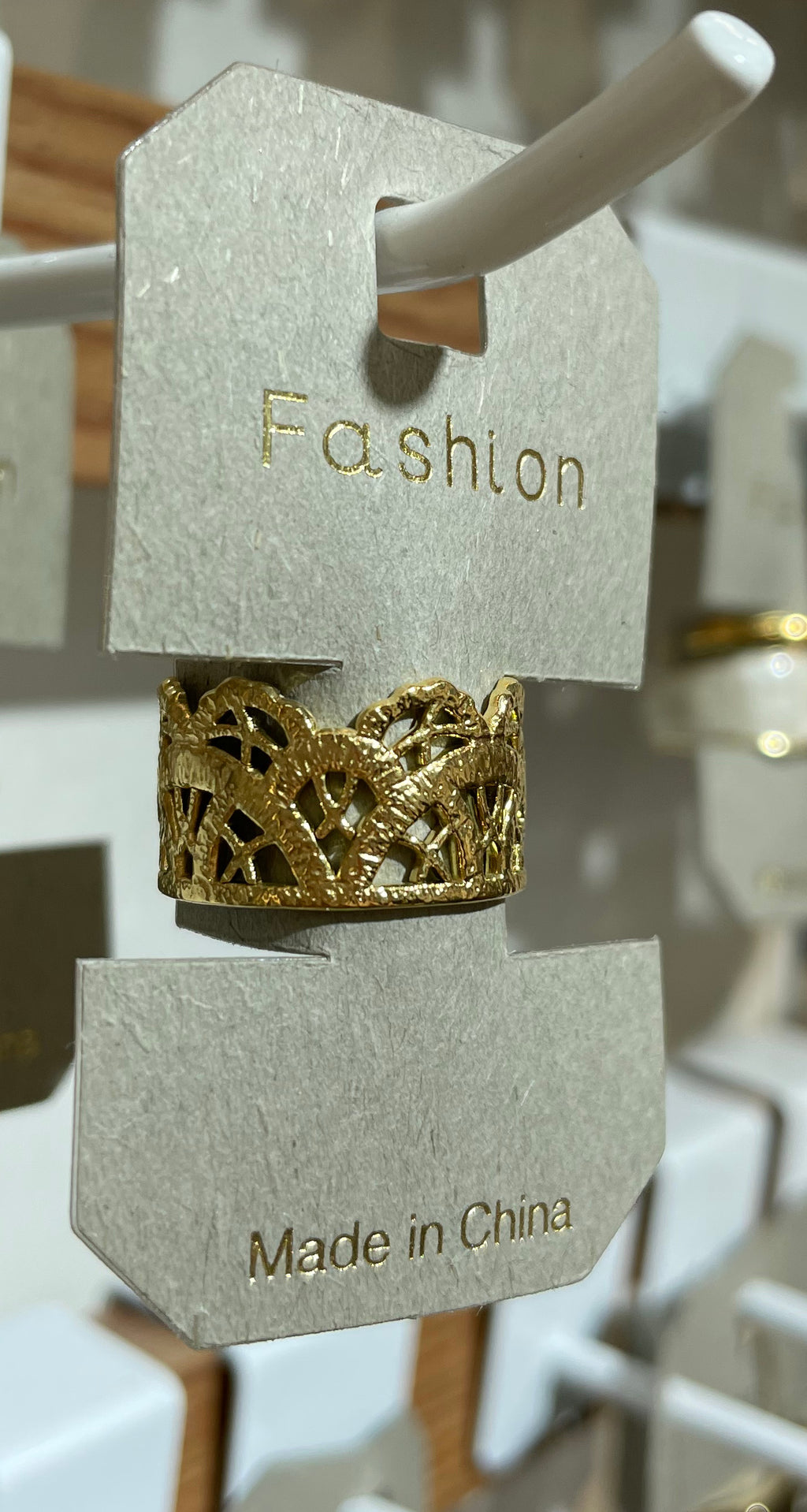Ornate Crown Band Ring - W1-0306