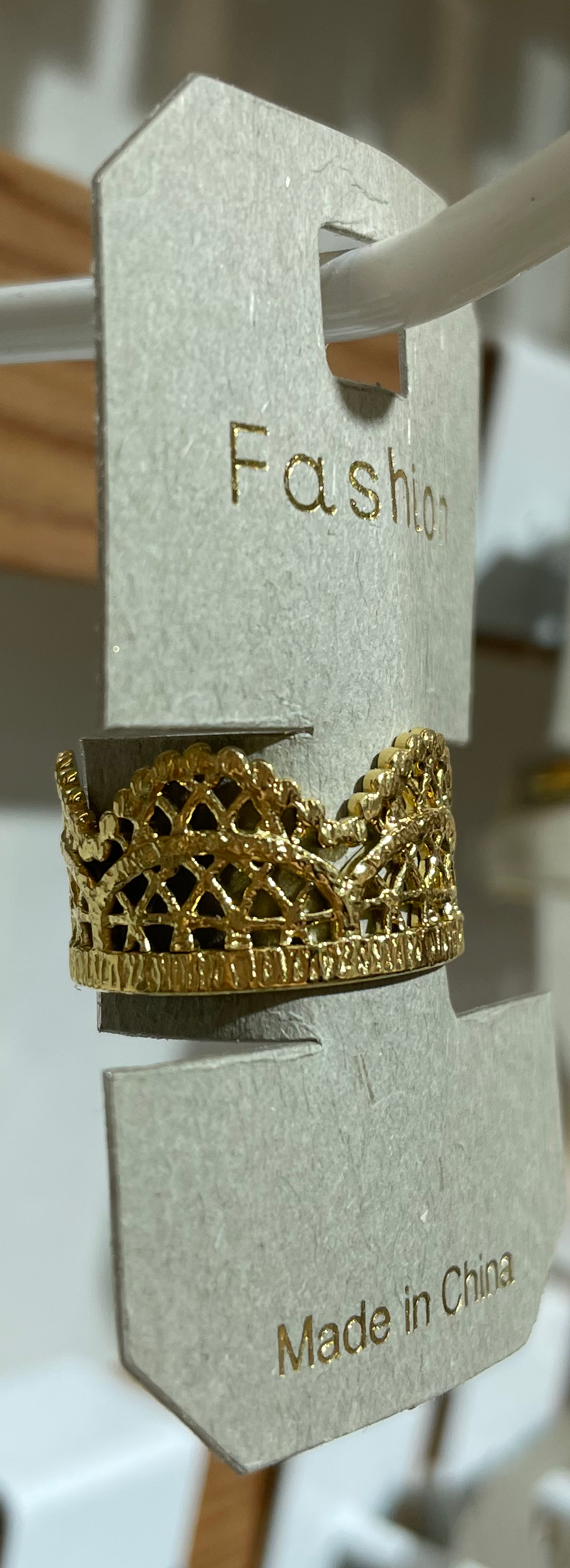 Sparkling Tiara Band Ring - W1-0307