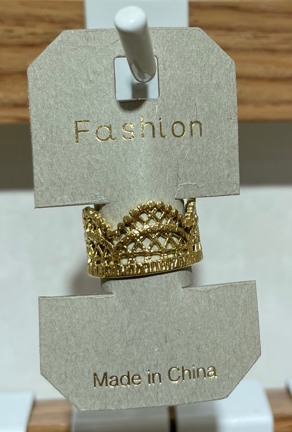 Sparkling Tiara Band Ring - W1-0307