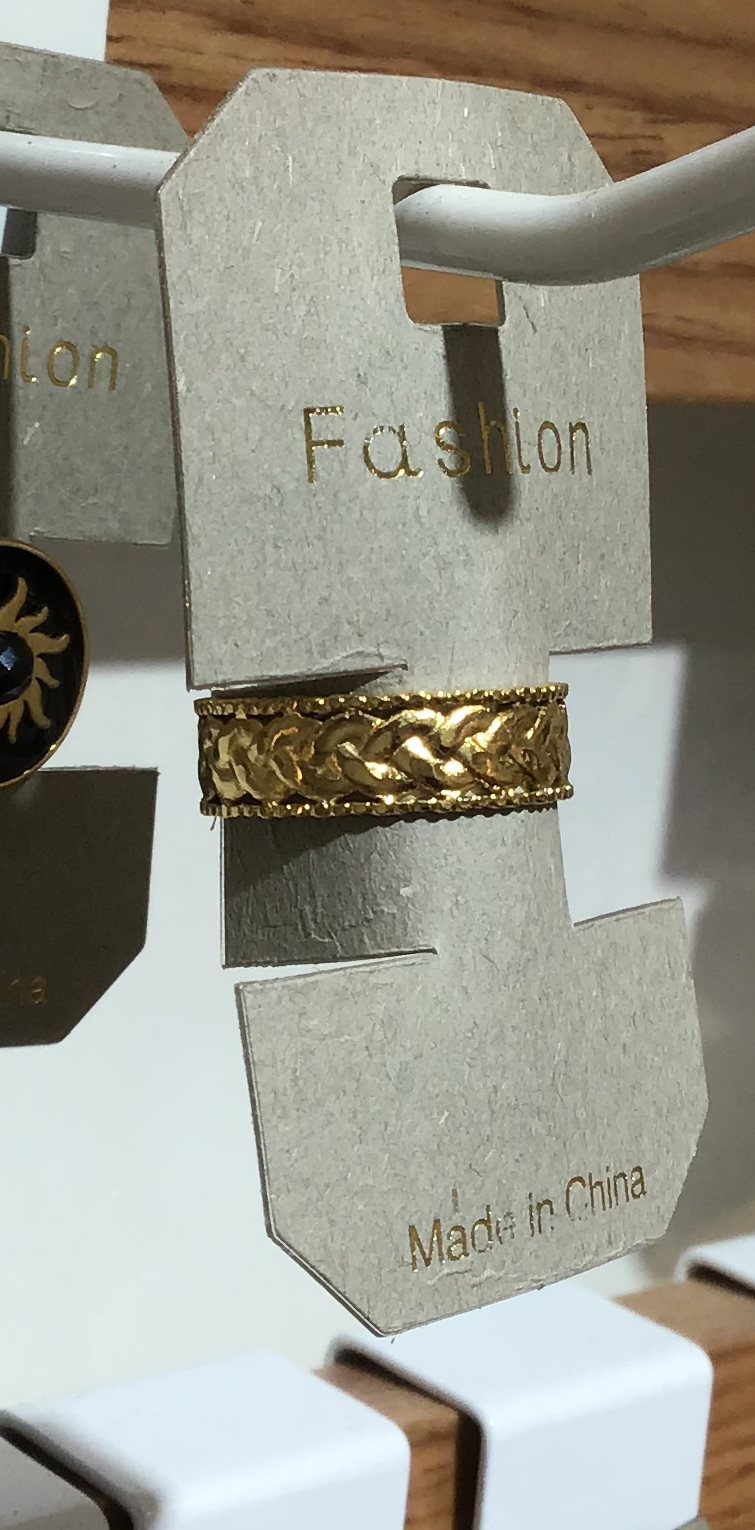Braided Pattern Band Ring - W1-0313
