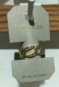 Textured Interlocking Oval Ring - W1-0319