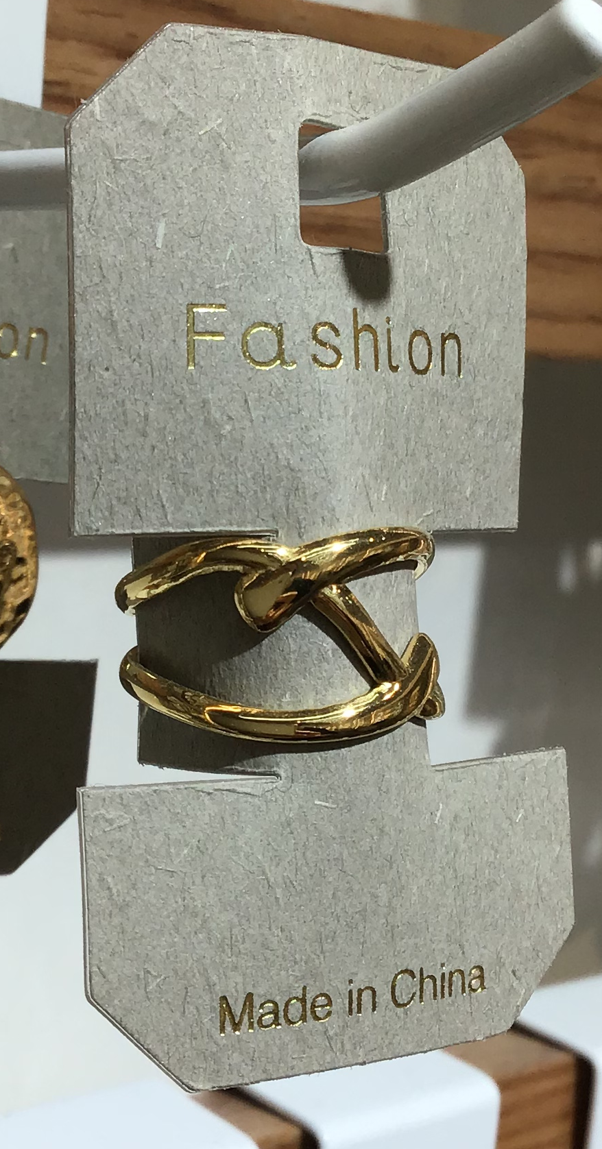Crossed Open Band Ring - W1-0323