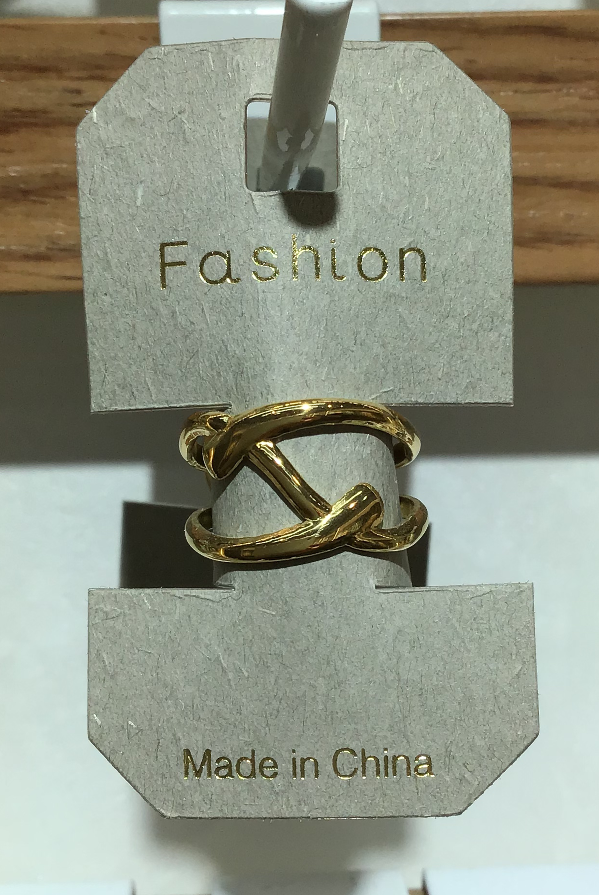 Crossed Open Band Ring - W1-0323