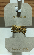 Sun Accent Layered Band Ring - W1-0338