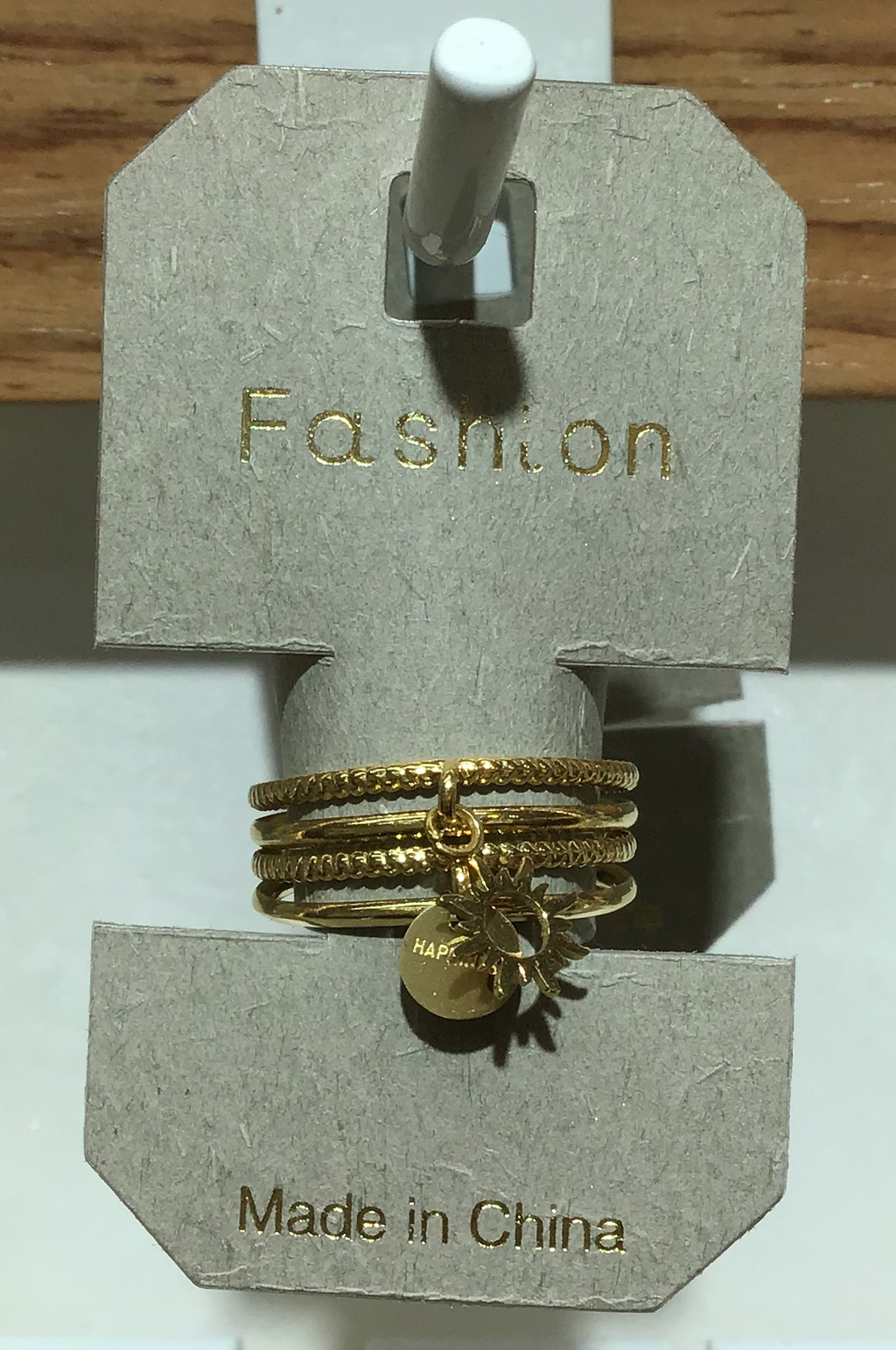 Sun Charm Multi Band Ring - W1-0341