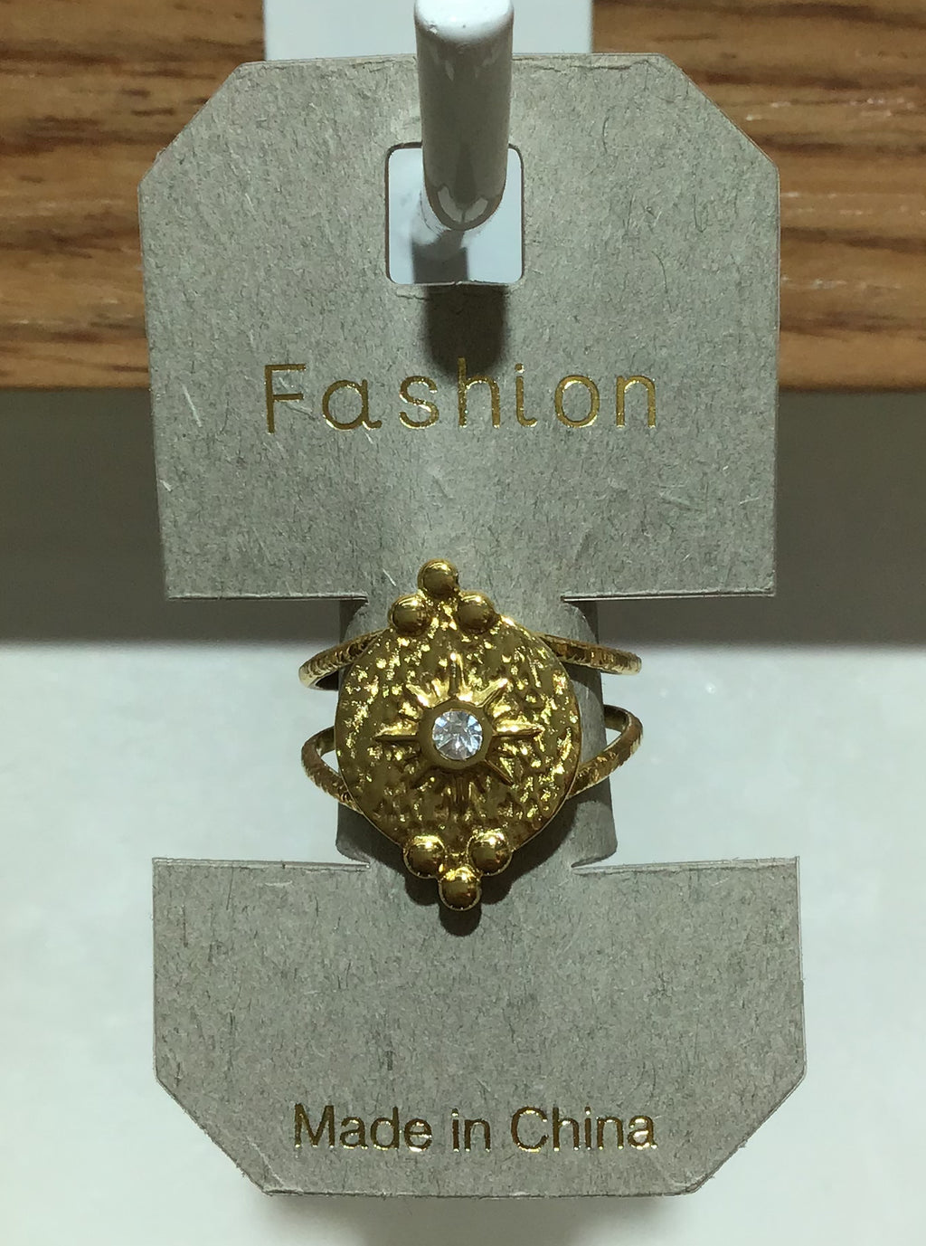 Sparkling Center Filigree Ring - W1-0363