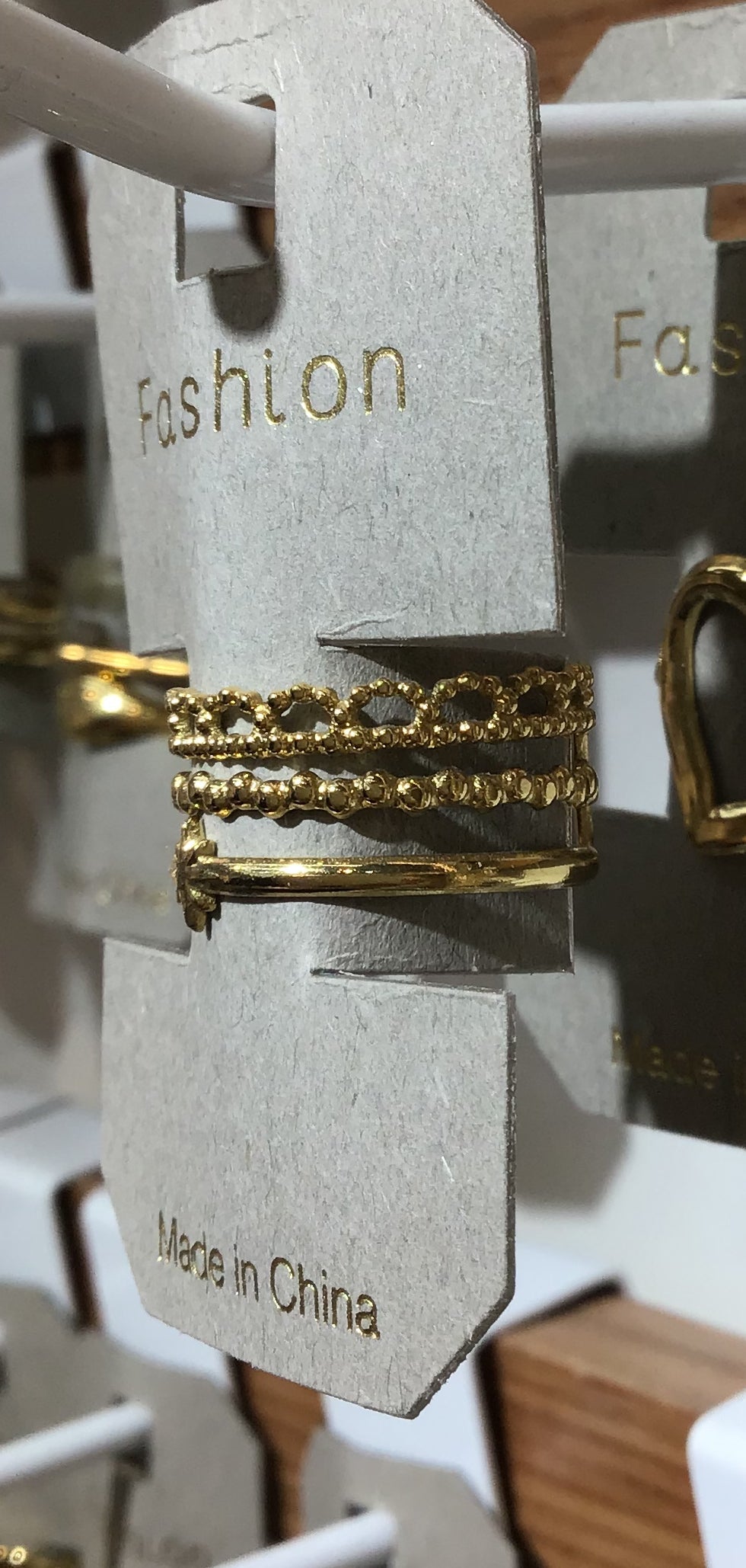 Sun Accent Beaded Band Ring - W1-0384