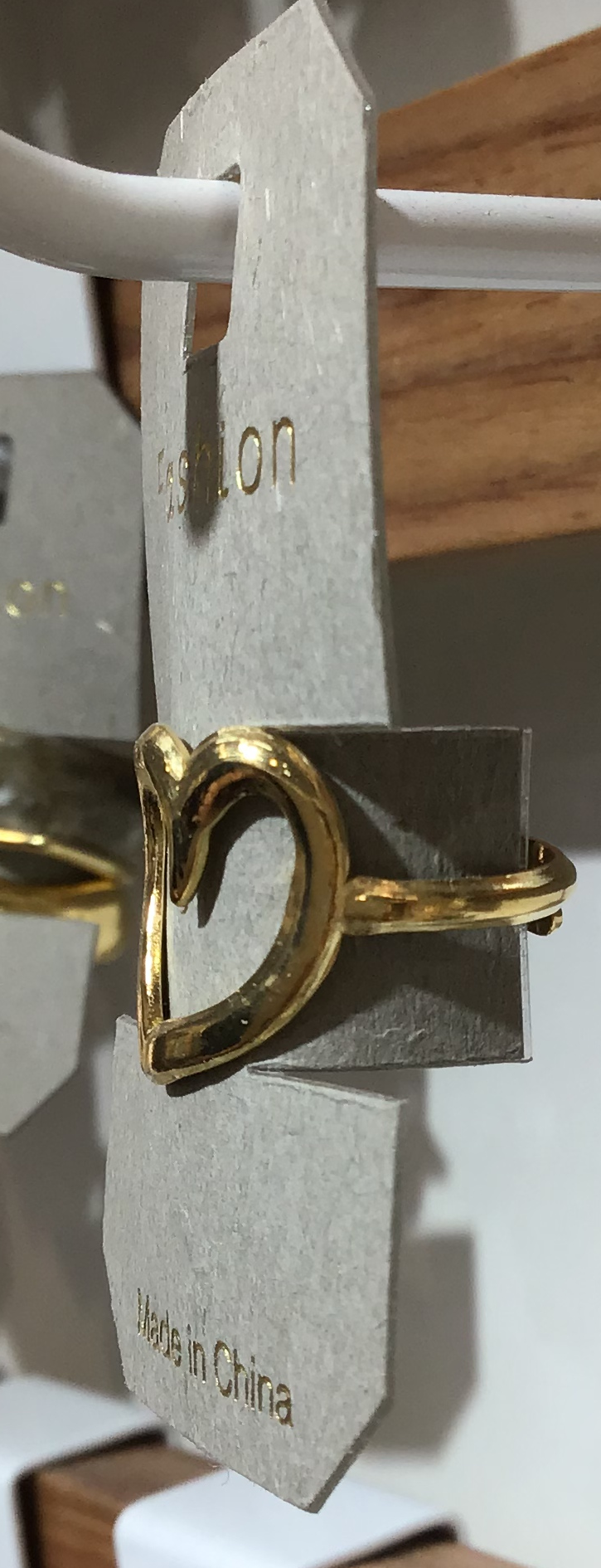 Open Heart Outline Ring - W1-0385