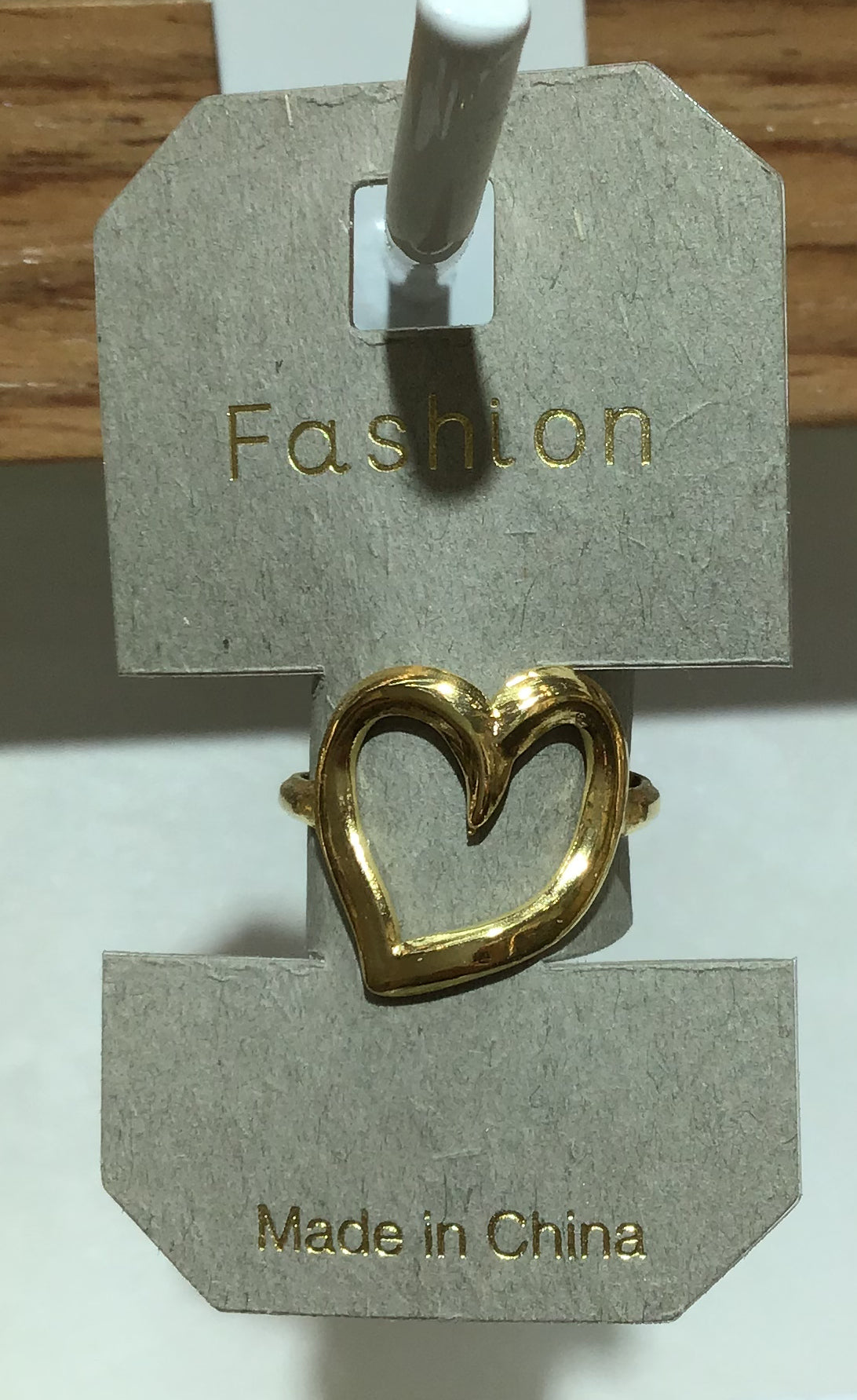 Open Heart Outline Ring - W1-0385