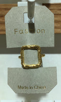 Textured Open Rectangle Ring - W1-0390