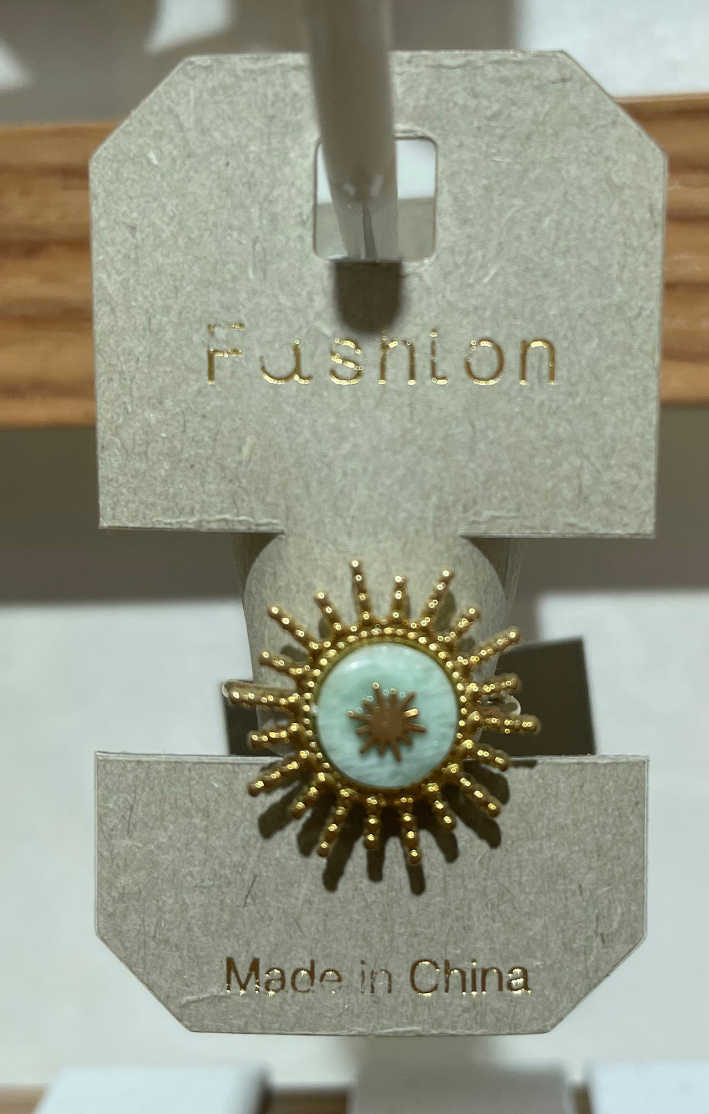 White Star Sunburst Ring - W1-0395