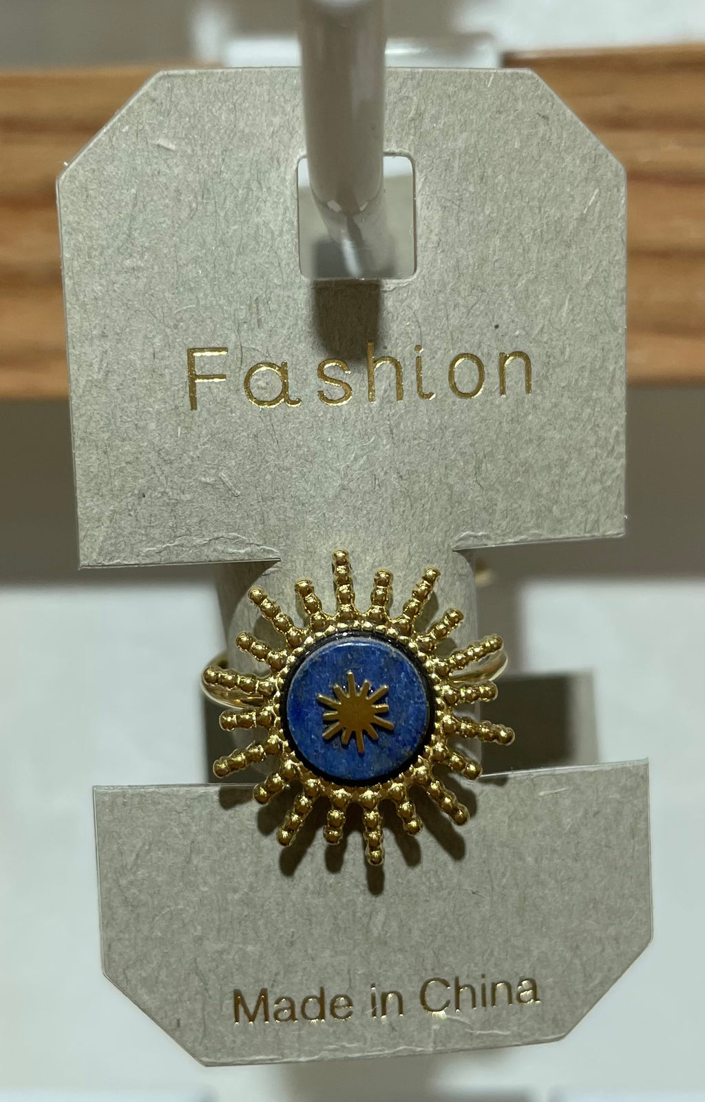 Blue Star Sunburst Ring - W1-0402
