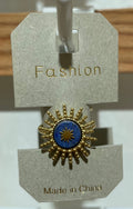 Blue Star Sunburst Ring - W1-0402