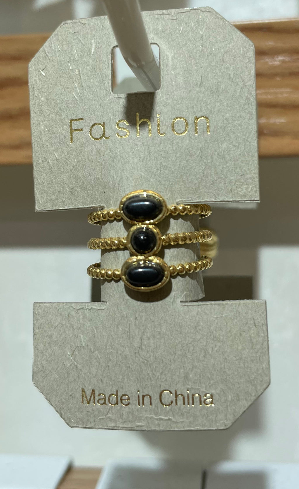 Black Trio Multi Band Ring - W1-0421