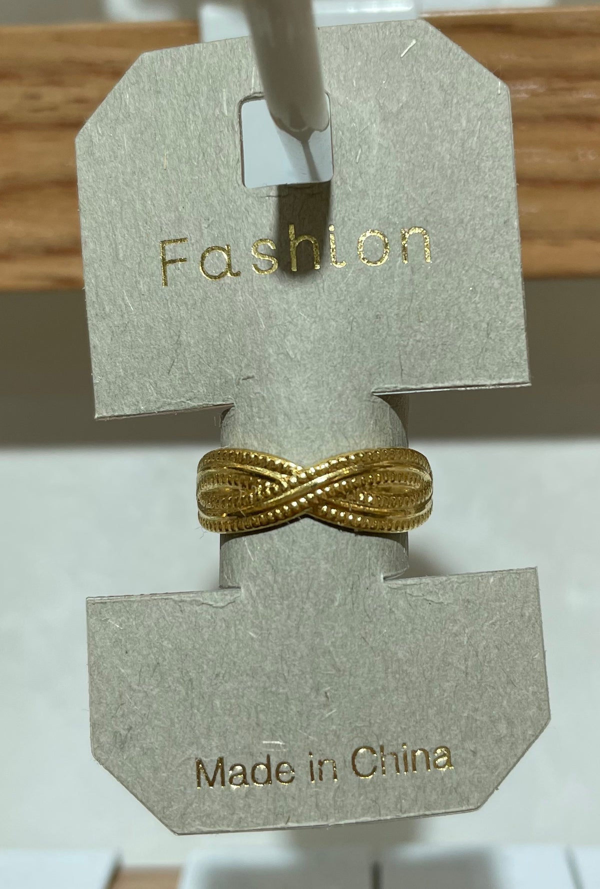 Ribbed Bow Band Ring - W1-0422