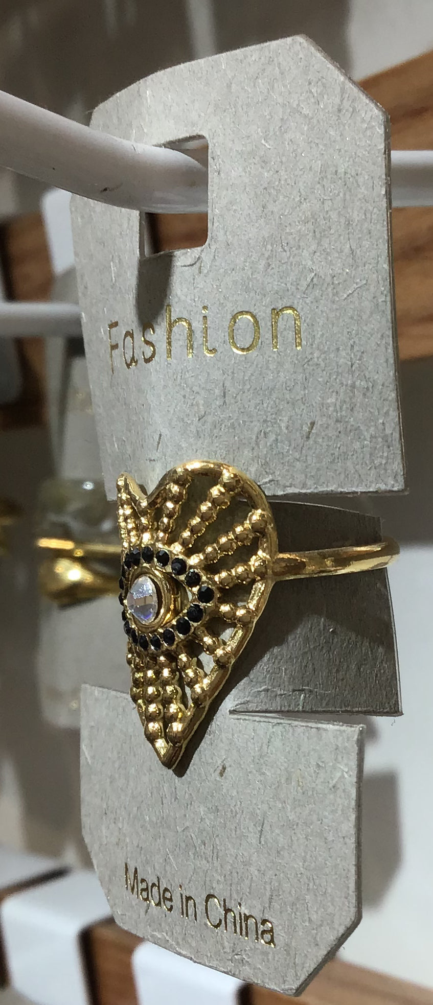 Ornate Eye Shield Ring - W1-0436