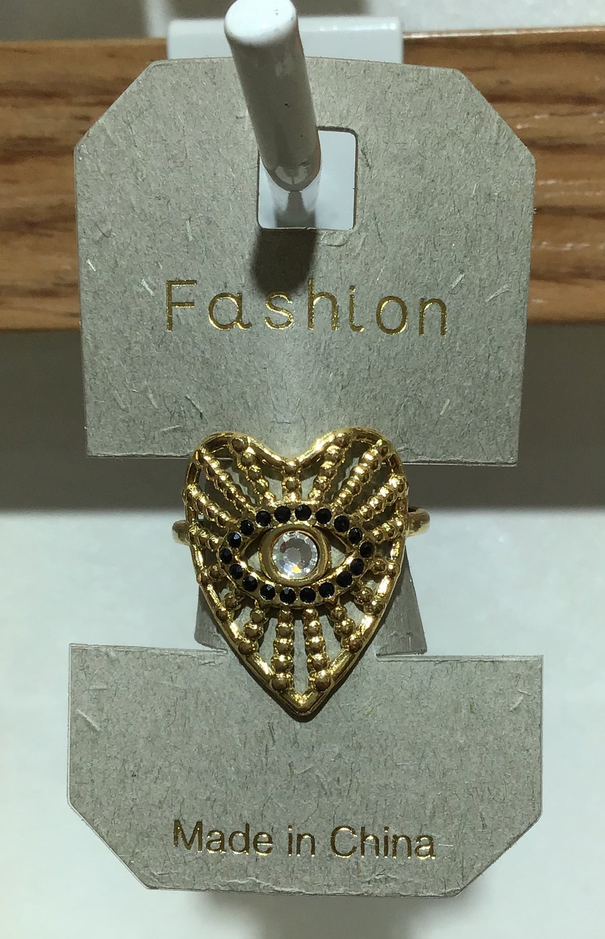 Ornate Eye Shield Ring - W1-0436