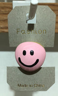 Pink Smiley Face Ring - W1-0440