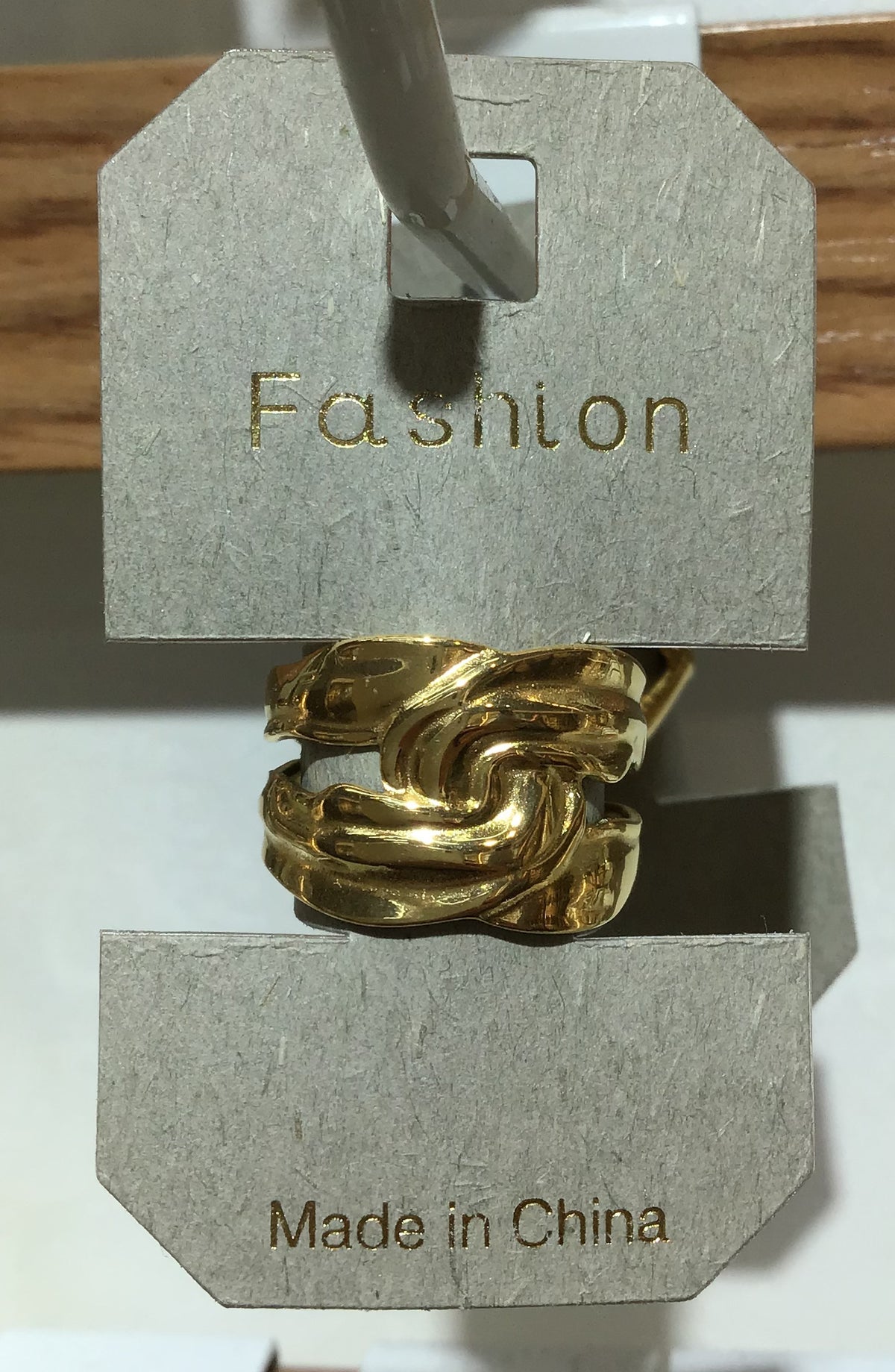 Woven Swirl Wide Band Ring - W1-0443