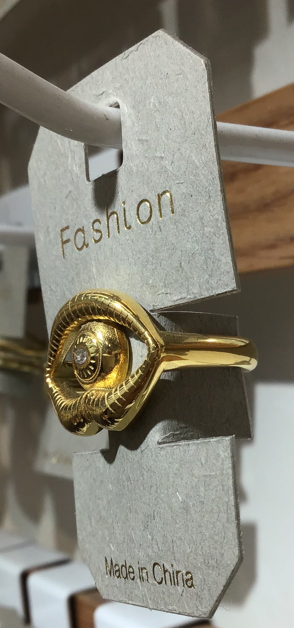 Raised Eye Outline Ring - W1-0444