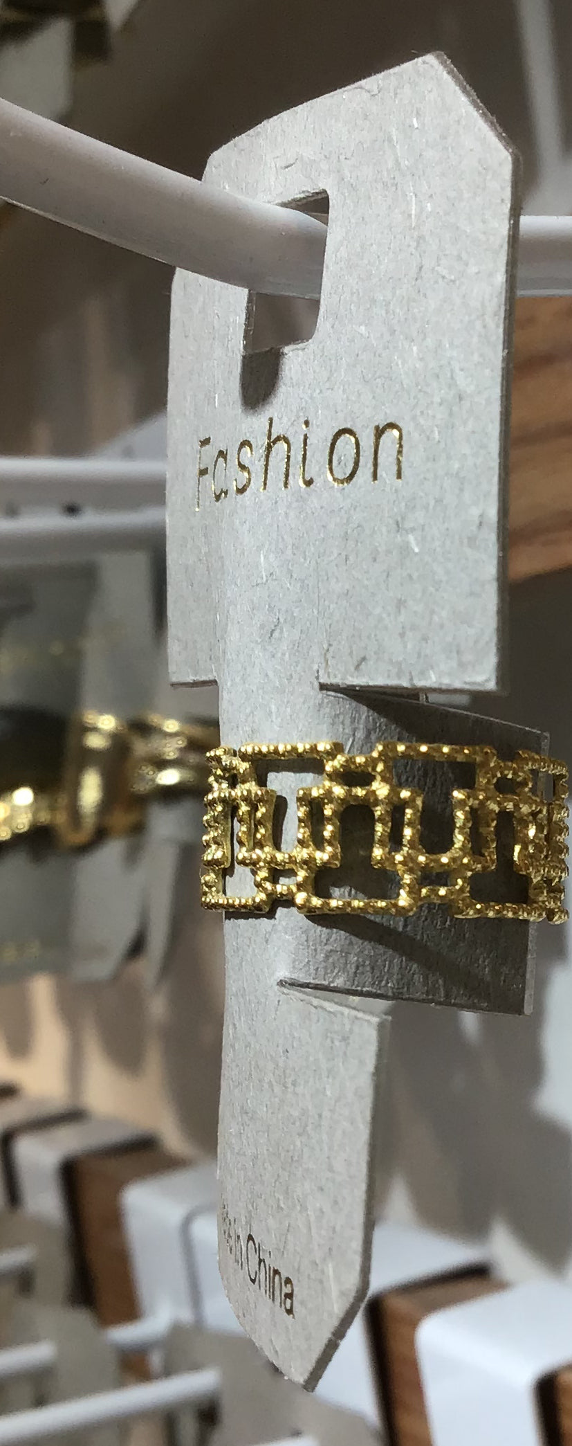 Linked Rectangle Band Ring - W1-0451