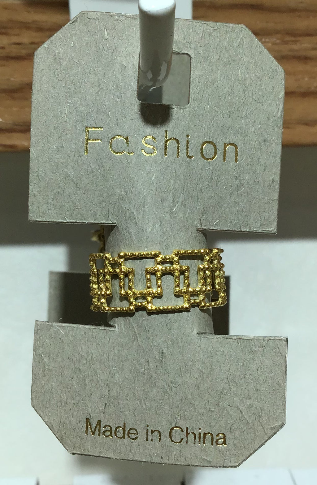 Linked Rectangle Band Ring - W1-0451