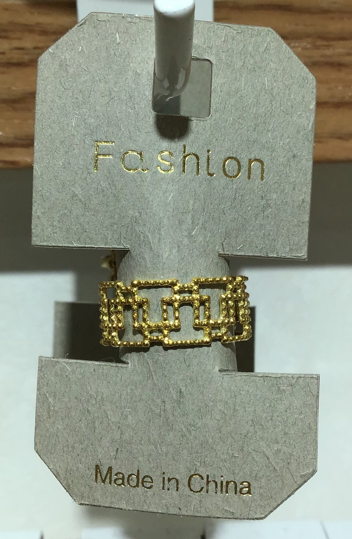 Linked Rectangle Band Ring - W1-0451